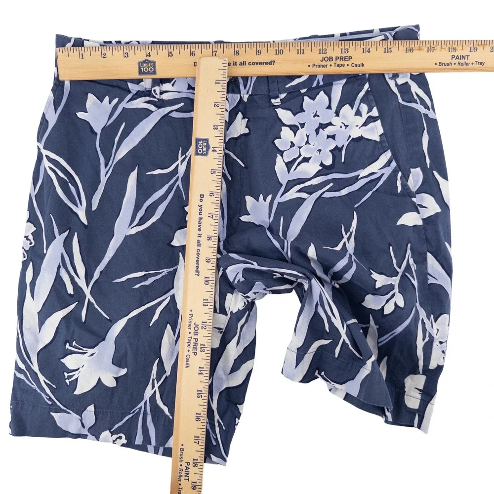 Polo Ralph Lauren Mens 33 Golf Classic Fit Shorts Blue Floral‎ Cotton Hawaiian